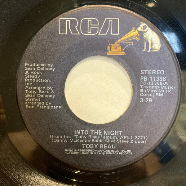 Toby Beau : Into The Night / Wink Of An Eye (7", Single)