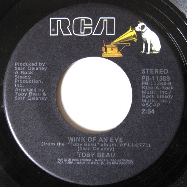 Toby Beau : Into The Night / Wink Of An Eye (7", Single)