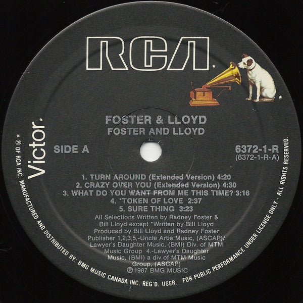 Foster And Lloyd : Foster And Lloyd (LP, Album)