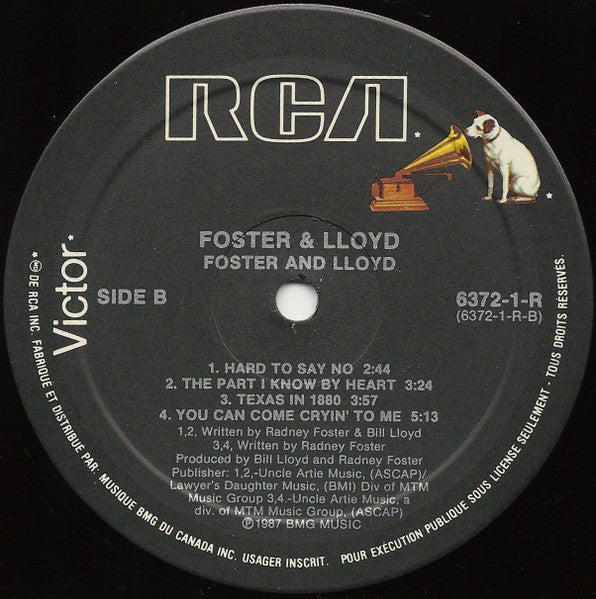 Foster And Lloyd : Foster And Lloyd (LP, Album)