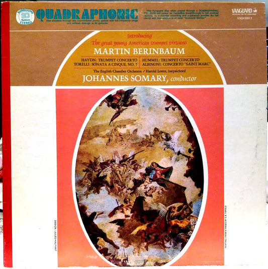 Martin Berinbaum, Johannes Somary, Harold Lester, English Chamber Orchestra : Introducing The Great Young American Trumpet Virtuoso Martin Berinbaum (LP, Album, Quad)
