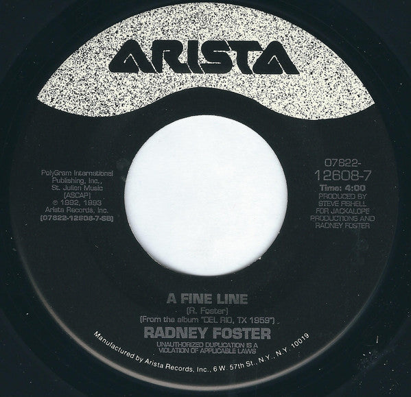 Radney Foster : Hammer And Nails (7")
