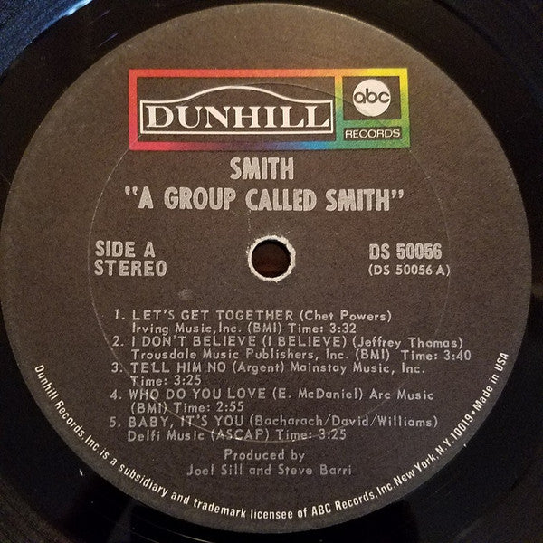Smith (3) : A Group Called Smith (LP, Album)