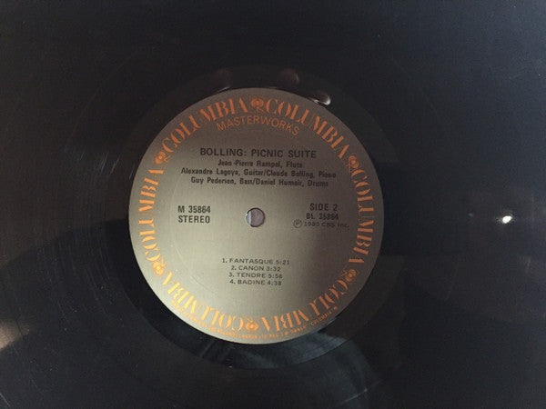 Jean-Pierre Rampal / Alexandre Lagoya / Claude Bolling : Picnic Suite (LP, Album)