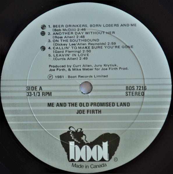 Joe Firth : Me And The Old Promised Land (LP)