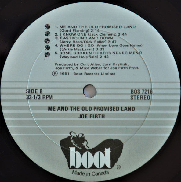Joe Firth : Me And The Old Promised Land (LP)