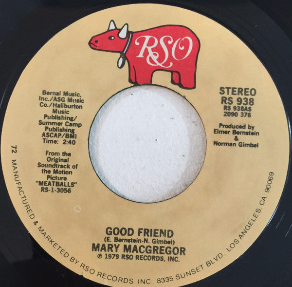Mary MacGregor : Good Friend (7", Single, 72)