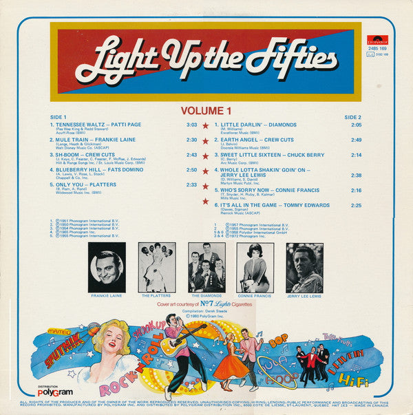 Various : Light Up The Fifties Vol.1 (LP, Comp)