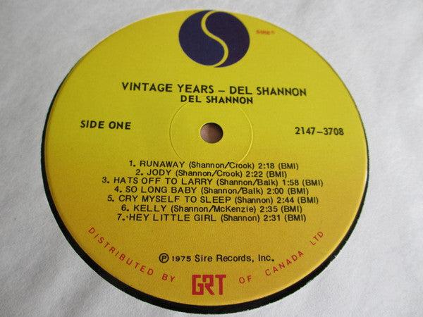 Del Shannon : The Vintage Years (2xLP, Comp)