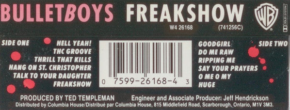 BulletBoys : Freakshow (Cass, Album, Club, Dol)