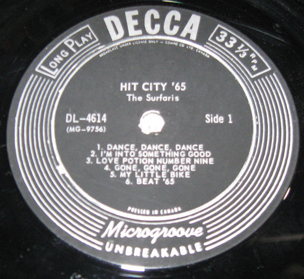 The Surfaris : Hit City '65 (LP, Album, Mono)