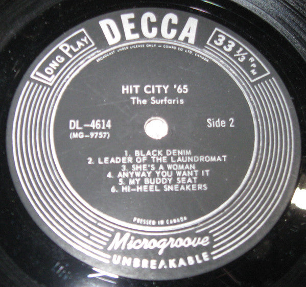 The Surfaris : Hit City '65 (LP, Album, Mono)
