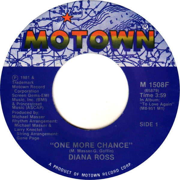 Diana Ross : One More Chance (7", Single)