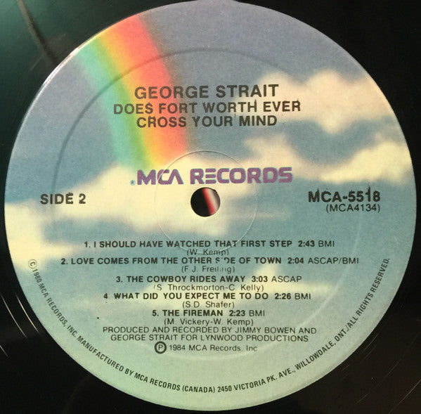 George Strait : Does Fort Worth Ever Cross Your Mind (LP, Album)