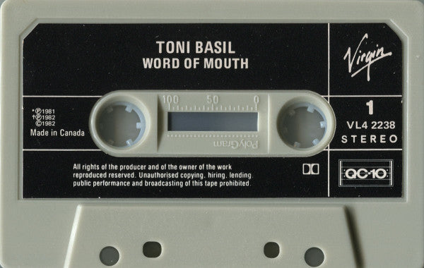 Toni Basil : Word Of Mouth (Cass, Album, Dol)