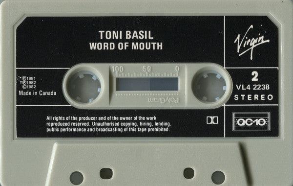 Toni Basil : Word Of Mouth (Cass, Album, Dol)