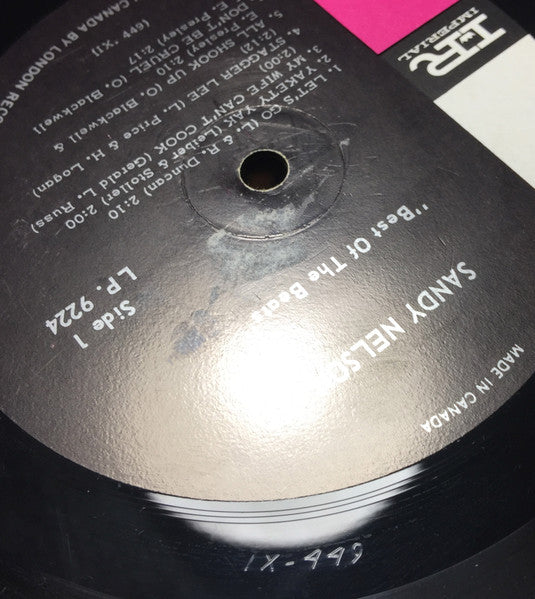 Sandy Nelson : The Best Of The Beats (LP, Album, Mono, RE)