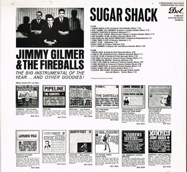 Jimmy Gilmer & The Fireballs : Sugar Shack (LP, Comp)