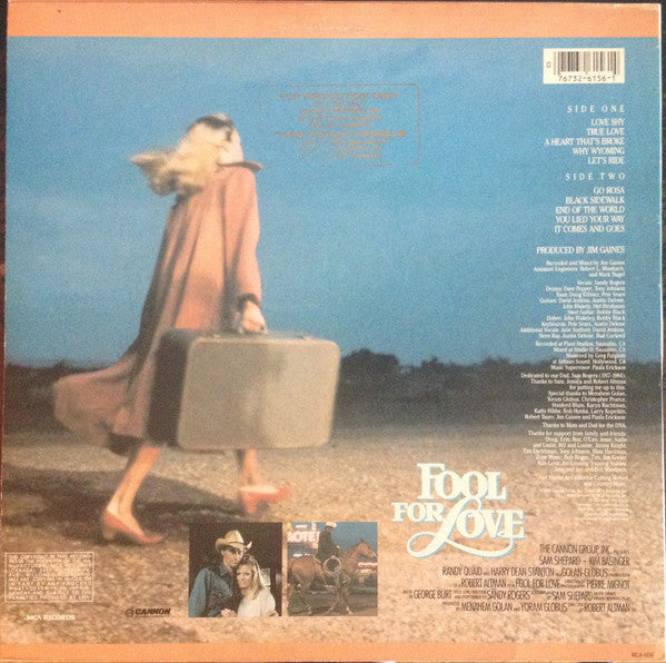 Jim Gaines And Sandy Rogers : Fool For Love: Music From The Motion Picture Soundtrack (LP)