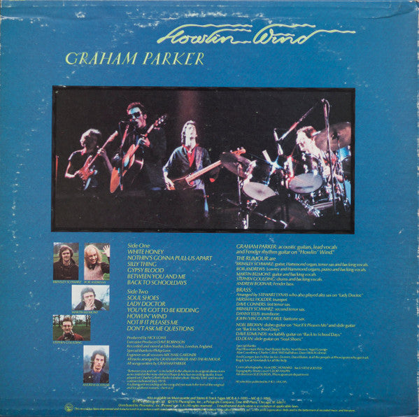 Graham Parker : Howlin Wind (LP, Album)