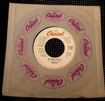 The Sweet : Mother Earth (7", Single, Mono, Promo)