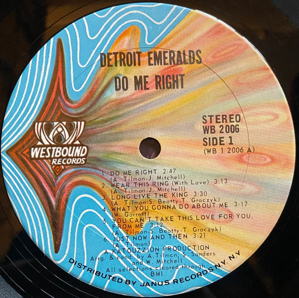 Detroit Emeralds : Do Me Right (LP, Album, Pit)