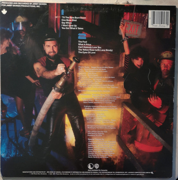 Johnny Lee (3) : 'Til The Bars Burn Down (LP, Album)