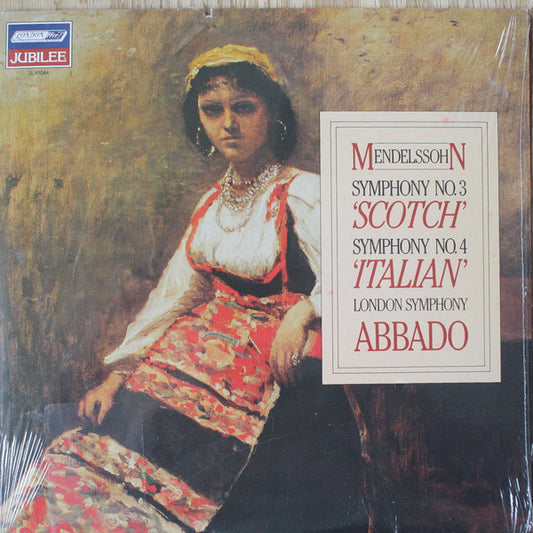 Mendelssohn*, London Symphony*, Abbado* : Symphony No.3 'Scotch' / Symphony No.4 'Italian'  (LP, RE)