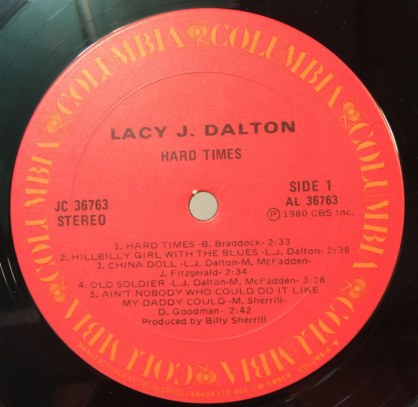 Lacy J. Dalton : Hard Times (LP, Album)