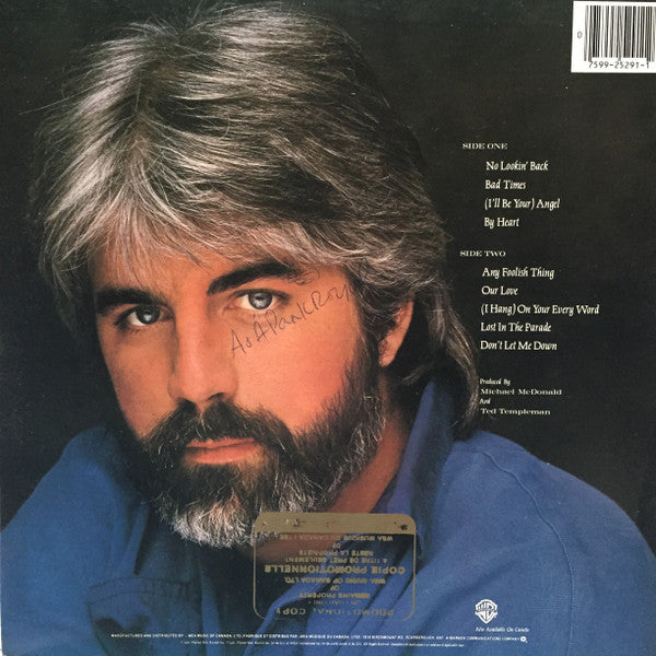 Michael McDonald : No Lookin' Back (LP, Album)