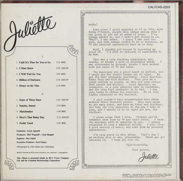 Juliette (20) : Juliette (LP)