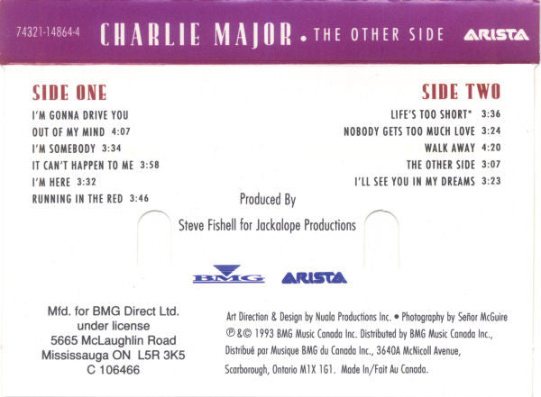 Charlie Major : The Other Side (Cass, Album, Club, Dol)