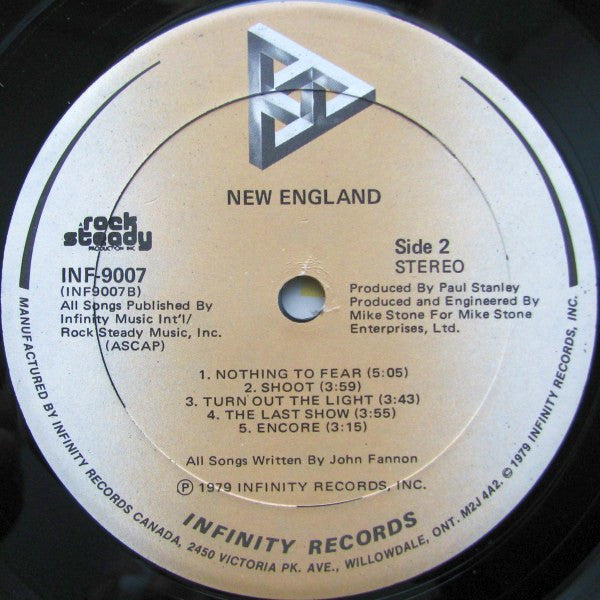 New England : New England (LP, Album)