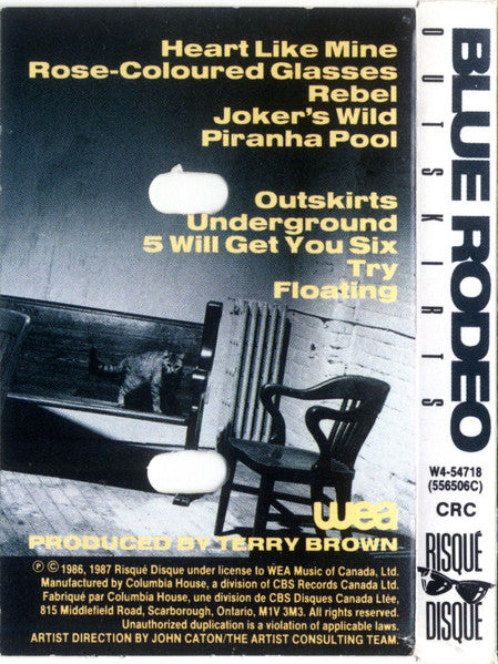 Blue Rodeo : Outskirts (Cass, Album, Club, Dol)