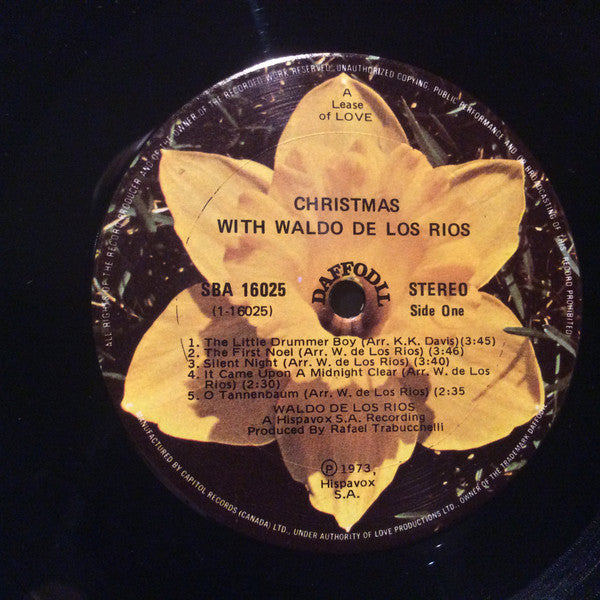 Waldo De Los Rios : Christmas With Waldo De Los Rios (LP, Album)