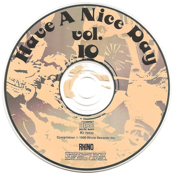 Various : Super Hits Of The '70s - Have A Nice Day, Vol. 10 (CD, Comp, RM)