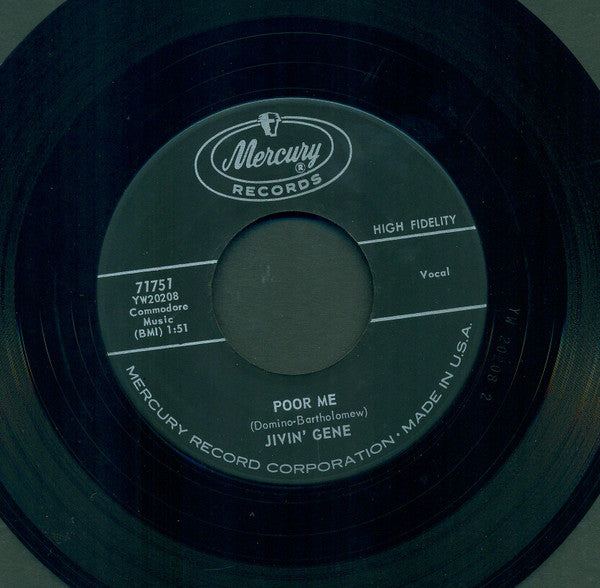 Jivin' Gene : Poor Me / That's What It's Like To Be Lonesome (7", Single)