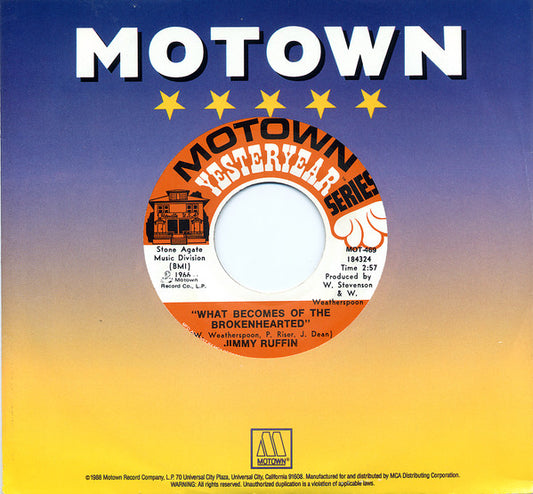 Jimmy Ruffin : What Becomes Of The Brokenhearted / I've Passed This Way Before (7", Single, RP)