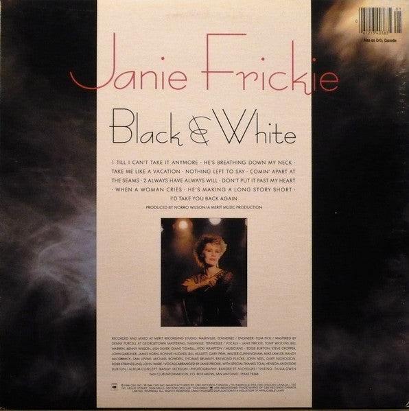 Janie Fricke : Black & White (LP, Album)