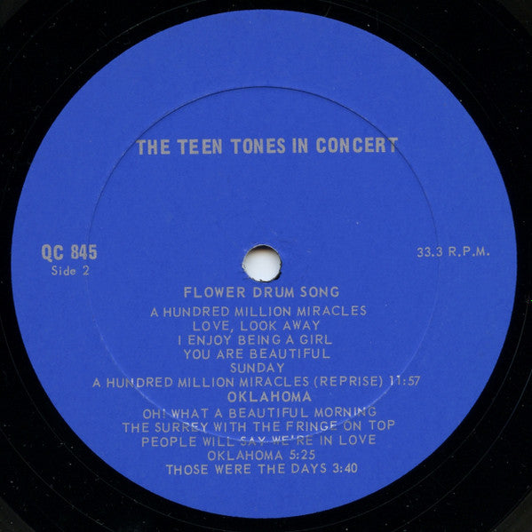 The Medicine Hat Teen Tones : The Teen Tones In Concert (LP, Album)