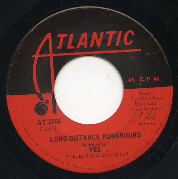 Yes : Roundabout / Long Distance Runaround (7", Single)
