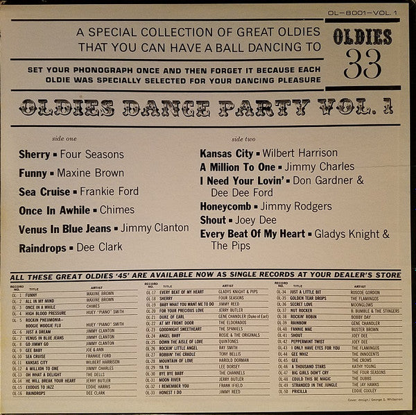 Various : Oldies Dance Party Vol. 1 (LP, Comp)