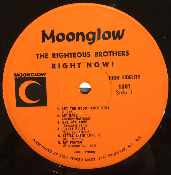 The Righteous Brothers : Right Now! (LP, Album, Mono)