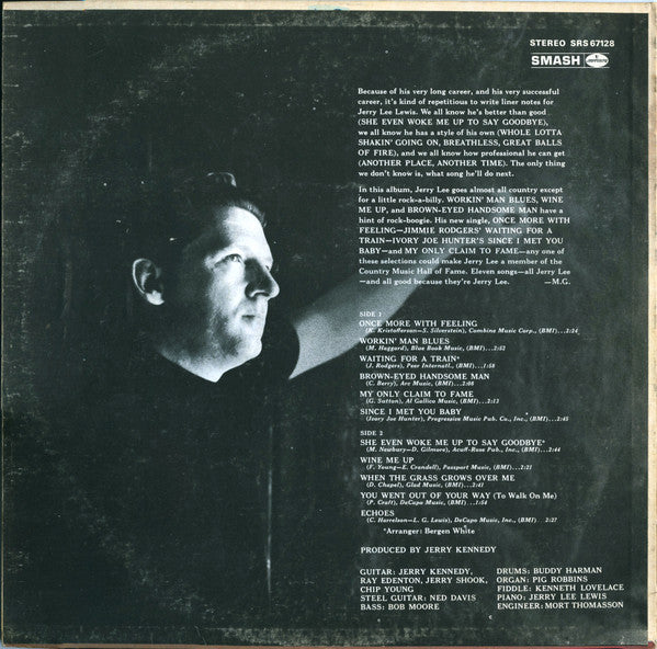 Jerry Lee Lewis : She Even Woke Me Up To Say Goodbye (LP, Album)
