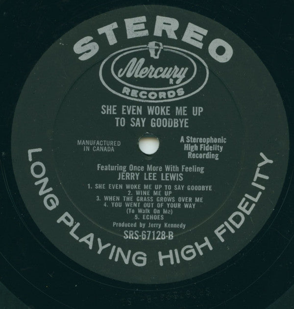Jerry Lee Lewis : She Even Woke Me Up To Say Goodbye (LP, Album)
