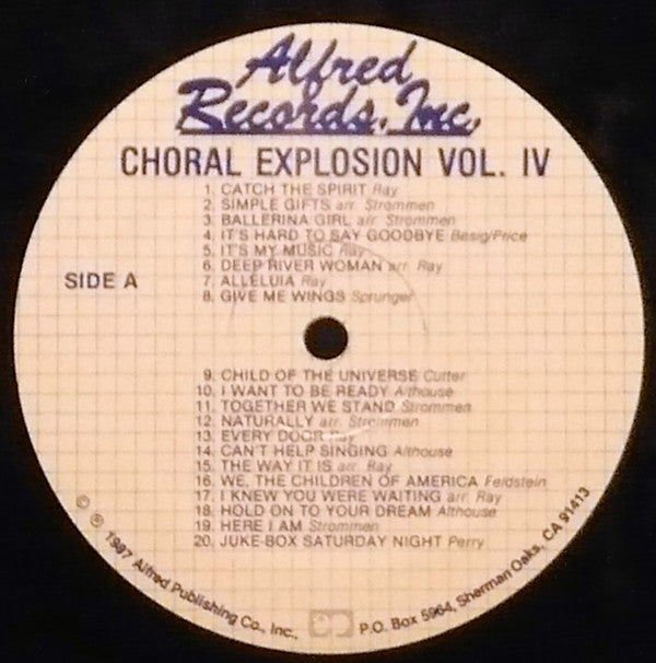 Various : Choral Explosion Vol. IV (LP, Album)
