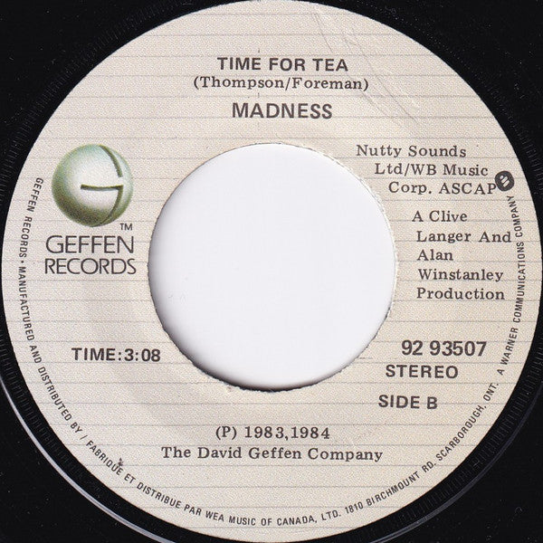 Madness : The Sun And The Rain (7", Single)