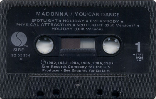 Madonna : You Can Dance (Cass, Comp, P/Mixed)