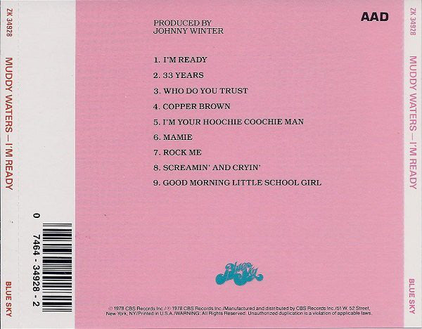 Muddy Waters : I'm Ready (CD, Album, RE)