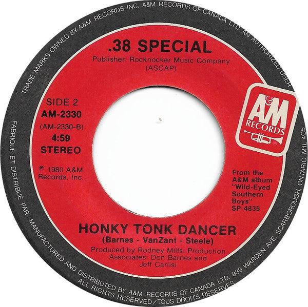 38 Special (2) : Fantasy Girl (7", Single)